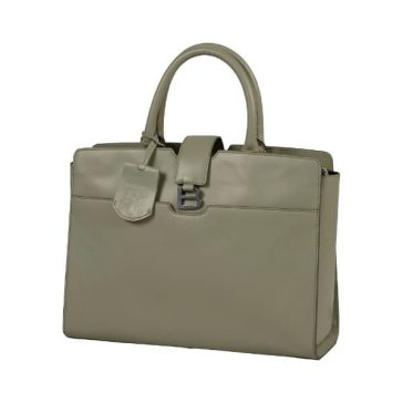 Burkely Modest Meghan 14″ világoszöld bőr laptoptáska