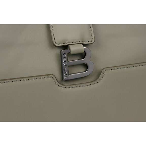 Burkely Modest Meghan 14″ világoszöld bőr laptoptáska