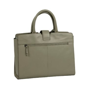 Burkely Modest Meghan 14″ világoszöld bőr laptoptáska