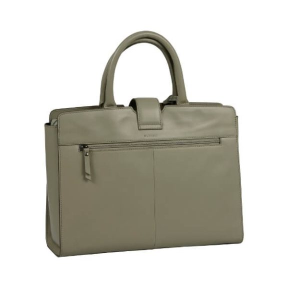 Burkely Modest Meghan 14″ világoszöld bőr laptoptáska
