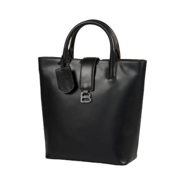 Burkely Modest Meghan Bucket Tote fekete bőrtáska
