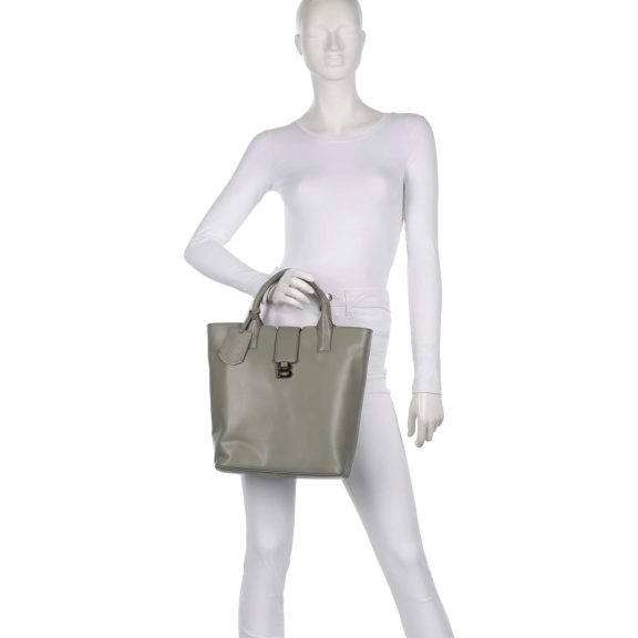 Burkely Modest Meghan Bucket Tote világoszöld bőrtáska