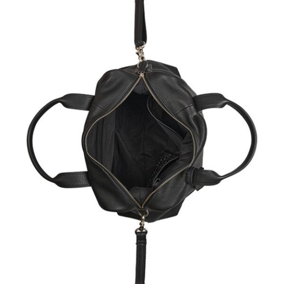 Burkely Soft Skylar Bowler Bag bőr kézi- és válltáska fekete