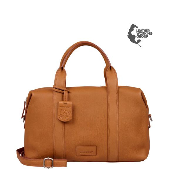 Burkely Soft Skylar Bowler Bag bőr kézi- és válltáska konyakbarna Burkely Soft Skylar Bowler Bag bőr kézi- és válltáska konyakbarna