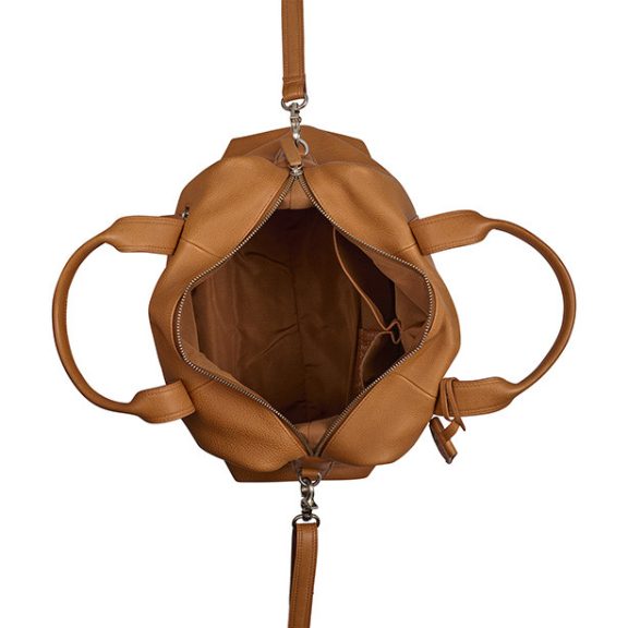 Burkely Soft Skylar Bowler Bag bőr kézi- és válltáska konyakbarna Burkely Soft Skylar Bowler Bag bőr kézi- és válltáska konyakbarna
