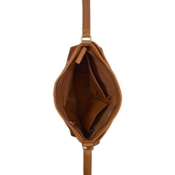 Burkely Soft Skylar Crossbody Bag női bőr válltáska konyakbarna Burkely Soft Skylar Crossbody Bag női bőr válltáska konyakbarna