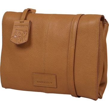   Burkely Soft Skylar Double Pocket Flap bőr válltáska konyakbarna
