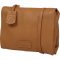 Burkely Soft Skylar Double Pocket Flap bőr válltáska konyakbarna
