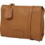 Burkely Soft Skylar Double Pocket Flap bőr válltáska konyakbarna