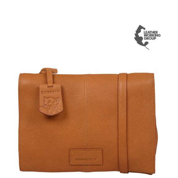 Burkely Soft Skylar Double Pocket Flap bőr válltáska konyakbarna Burkely Soft Skylar Double Pocket Flap bőr válltáska konyakbarna