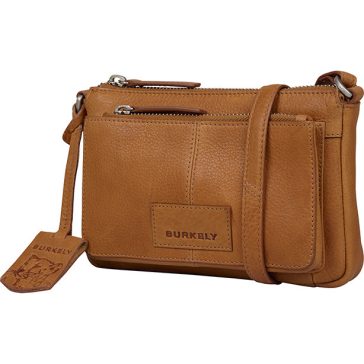    Burkely Soft Skylar Minibag kompakt női bőr válltáska konyakbarna