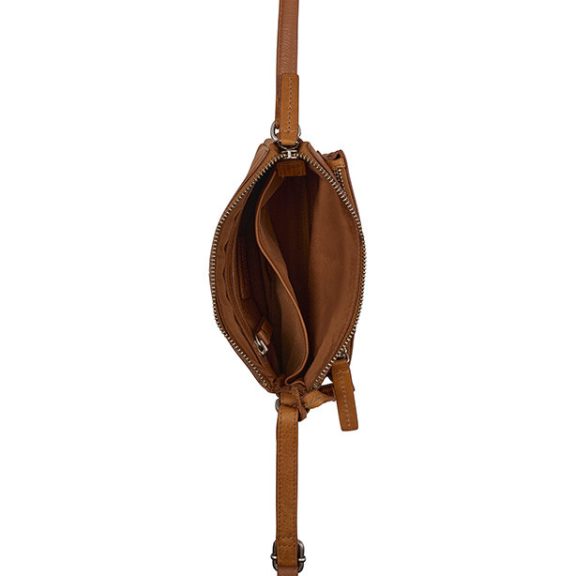  Burkely Soft Skylar Minibag kompakt női bőr válltáska konyakbarna