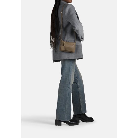 Burkely Soft Skylar Minibag bőr válltáska szürkésbarna