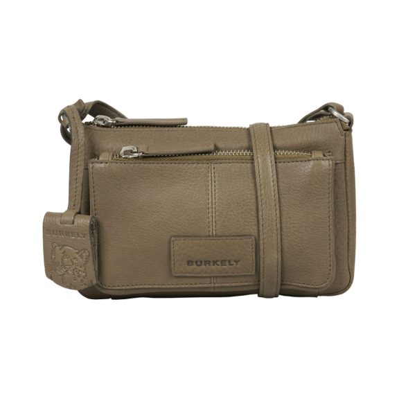 Burkely Soft Skylar Minibag bőr válltáska szürkésbarna
