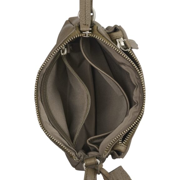 Burkely Soft Skylar Minibag bőr válltáska szürkésbarna