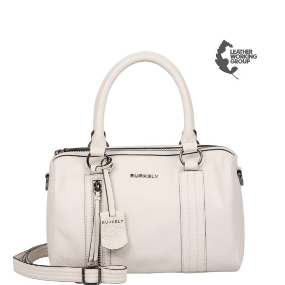 Burkely Rock Ruby Bowler Bag bőr kézi- és válltáska törtfehér Burkely Rock Ruby Bowler Bag bőr kézi- és válltáska törtfehér