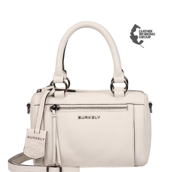 Burkely Rock Ruby Bowler Bag Small bőr kézi- és válltáska törtfehér