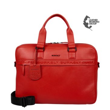   Burkely Minimal Mason 15,6″ bőr laptoptáska piros színben