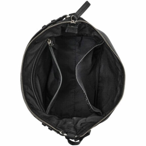 Burkely Soft Skylar Dumpling Bag bőr kézi- és válltáska fekete