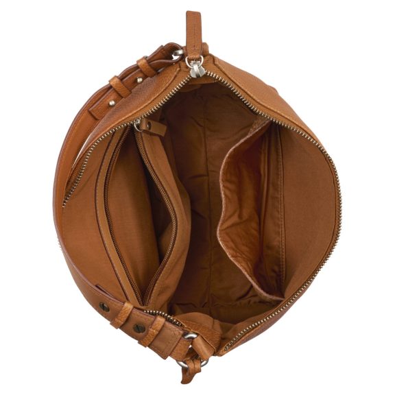 Burkely Soft Skylar Dumpling Bag bőr kézi- és válltáska konyakbarna Burkely Soft Skylar Dumpling Bag bőr kézi- és válltáska konyakbarna