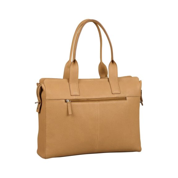 Burkely Soft Skylar 15,6″ bőr laptoptáska világos bézs