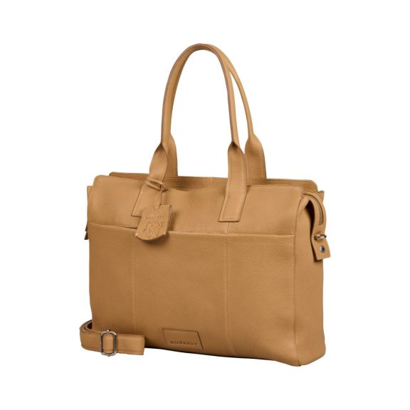 Burkely Soft Skylar 15,6″ bőr laptoptáska világos bézs