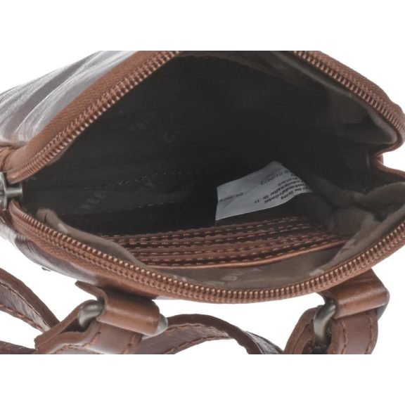 Crossbody telefontok bőr sötét barna
