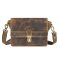 Bőr válltáska 28x18cm Vintage antik barna