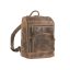 Bőr hátizsák 32x41cm Vintage antik barna