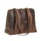 Bőr shopper 37x27cm Vintage antik barna