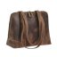 Bőr shopper 37x27cm Vintage antik barna