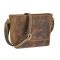 Bőr válltáska 29x21cm Vintage antik barna