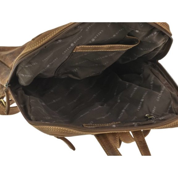 Bőr hátizsák 28x34cm Vintage antik barna