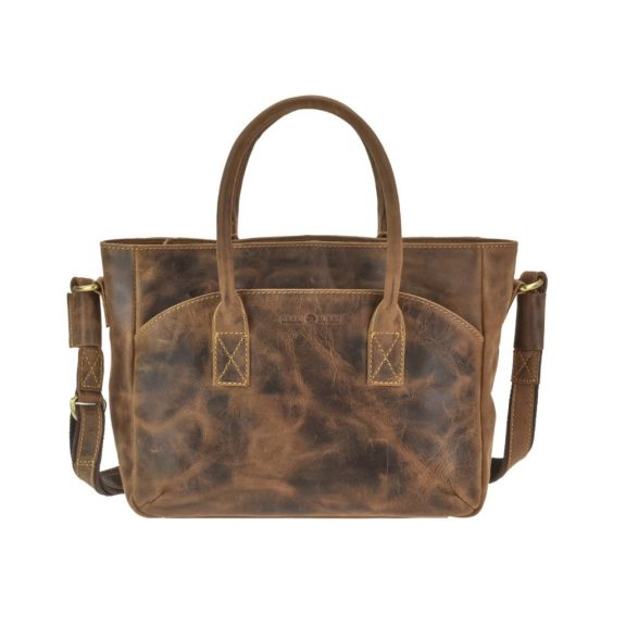 Bőr kézi-és válltáska 36x23cm Vintage antik barna Bőr kézi-és válltáska 36x23cm Vintage antik barna