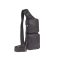 Bőr testtáska Crossbody 24x43cm Vintage antik fekete
