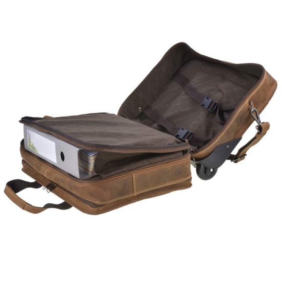 Greenburry Vintage Original gurulós bőr laptoptáska