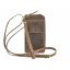 Bőr pénztárca telefontartóval RFID védelemmel 10x19cm Vintage antik barna