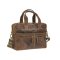 Bőr laptoptáska 38x26cm Vintage antik barna
