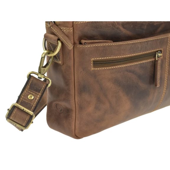 Bőr laptoptáska 38x26cm Vintage antik barna