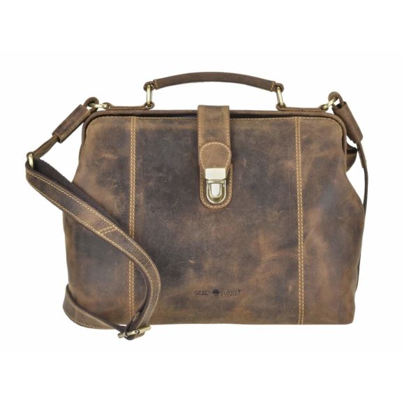 Bőr kézi-és válltáska 35x25cm Vintage antik barna Bőr kézi-és válltáska 35x25cm Vintage antik barna