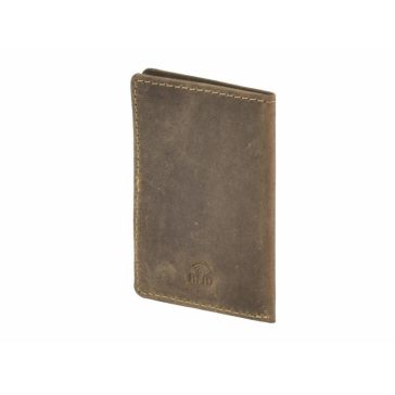   Bőr kártyatartó RFID védelemmel 9x6cm Vintage antik barna