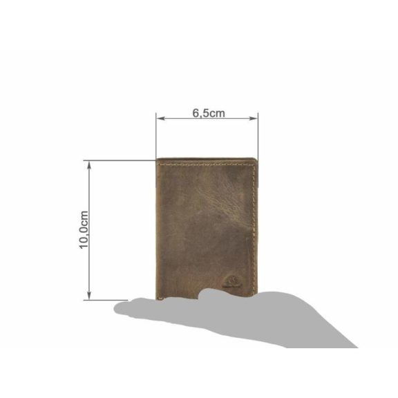 Bőr kártyatartó RFID védelemmel 9x6cm Vintage antik barna Bőr kártyatartó RFID védelemmel 9x6cm Vintage antik barna