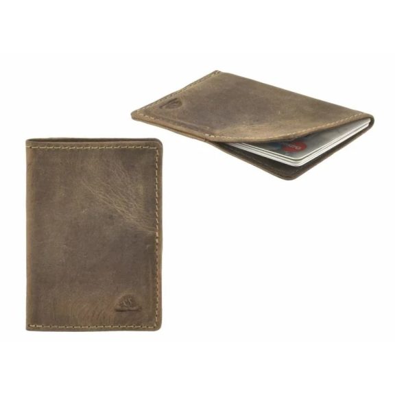Bőr kártyatartó RFID védelemmel 9x6cm Vintage antik barna Bőr kártyatartó RFID védelemmel 9x6cm Vintage antik barna