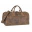 Bőr utazótáska 52x27cm Vintage antik barna