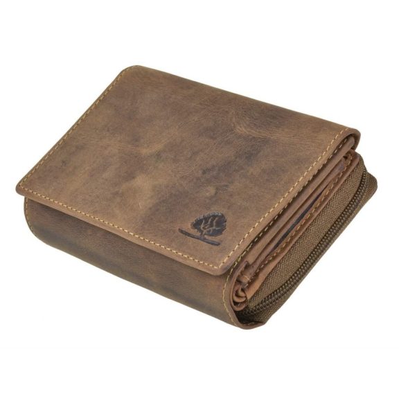 Bőr pénztárca 10x14,5 cm Vintage antik barna Bőr pénztárca 10x14,5 cm Vintage antik barna