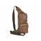Bőr testtáska Crossbody 26x43cm Vintage antik barna