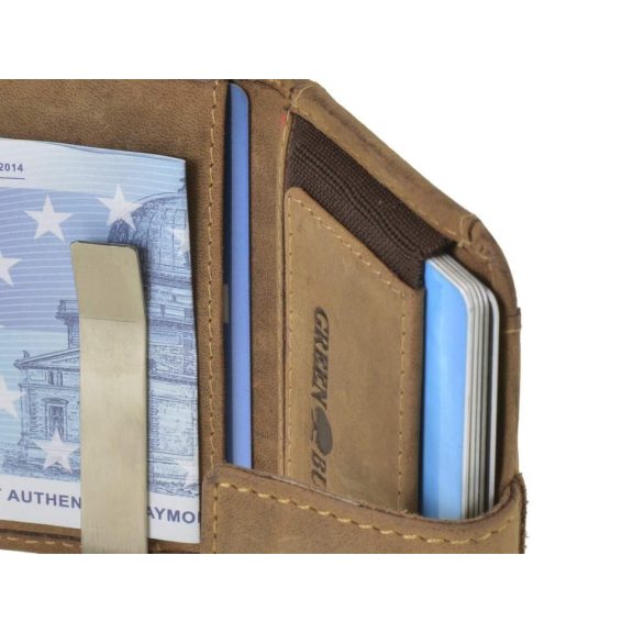Bőr kártyatartó RFID 7x10cm Vintage antik barna Bőr kártyatartó RFID 7x10cm Vintage antik barna