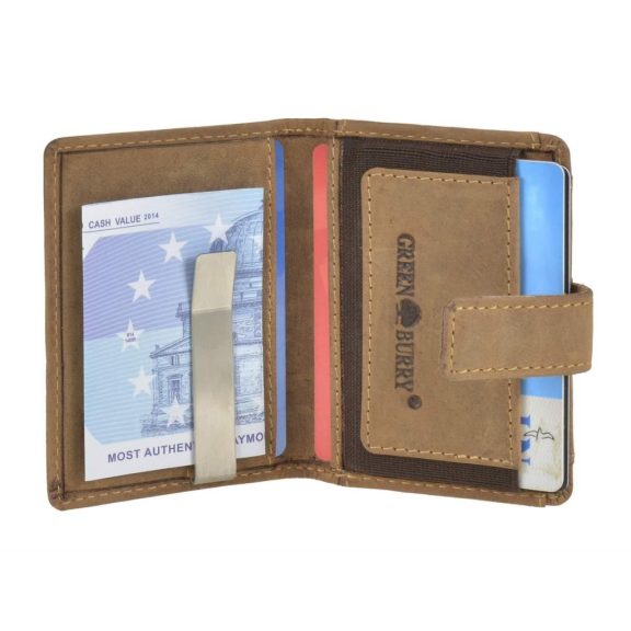 Bőr kártyatartó RFID 7x10cm Vintage antik barna Bőr kártyatartó RFID 7x10cm Vintage antik barna