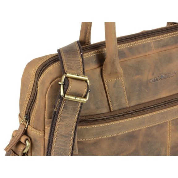Bőr laptoptáska 41x29cm Vintage antik barna