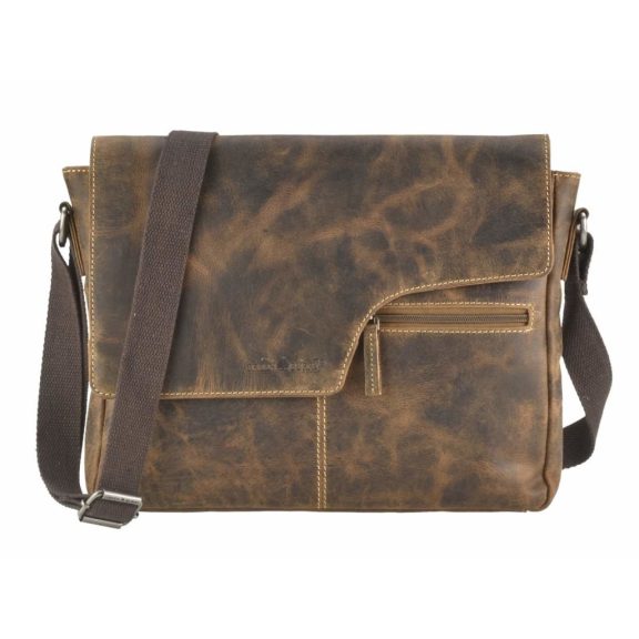 Bőr válltáska 35x26cm Vintage antik barna Bőr válltáska 35x26cm Vintage antik barna